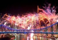 Bridge Fireworks Photo From Story Bridge Adventure Climb Site